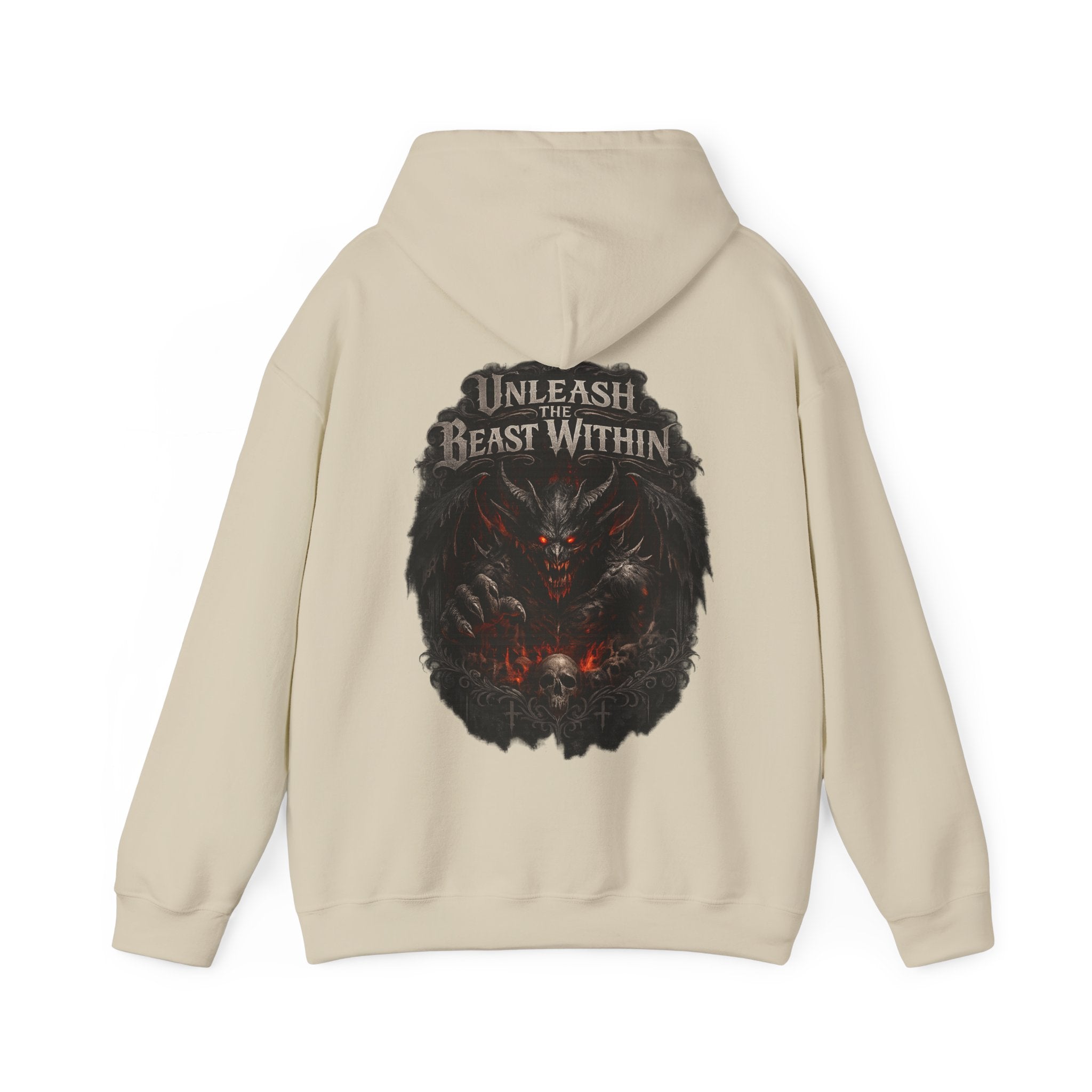 Unleash the Beast Within Hoodie | Demon Graphic Hoodie