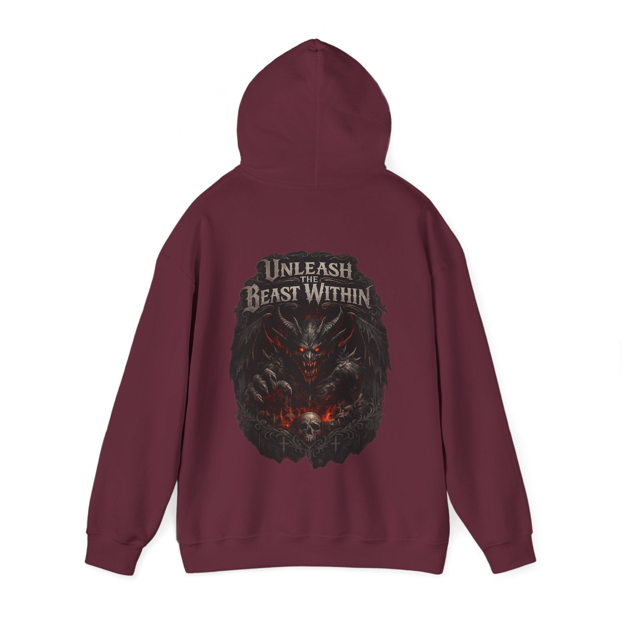 Unleash the Beast Within Hoodie | Demon Graphic Hoodie