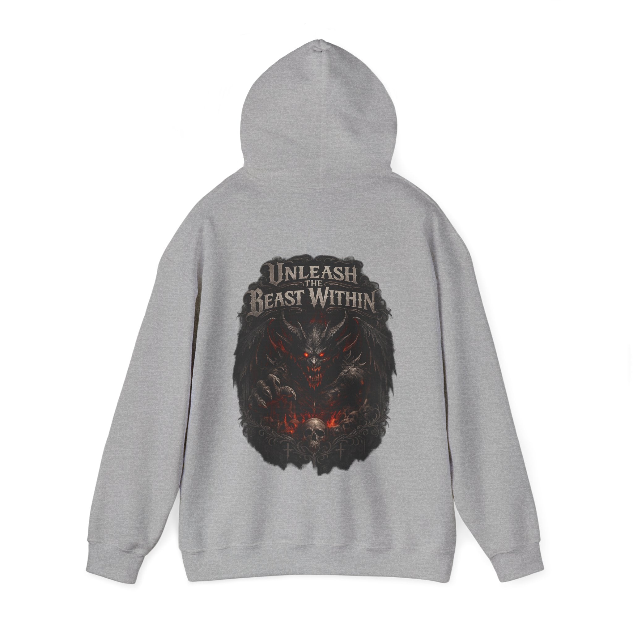 Unleash the Beast Within Hoodie | Demon Graphic Hoodie