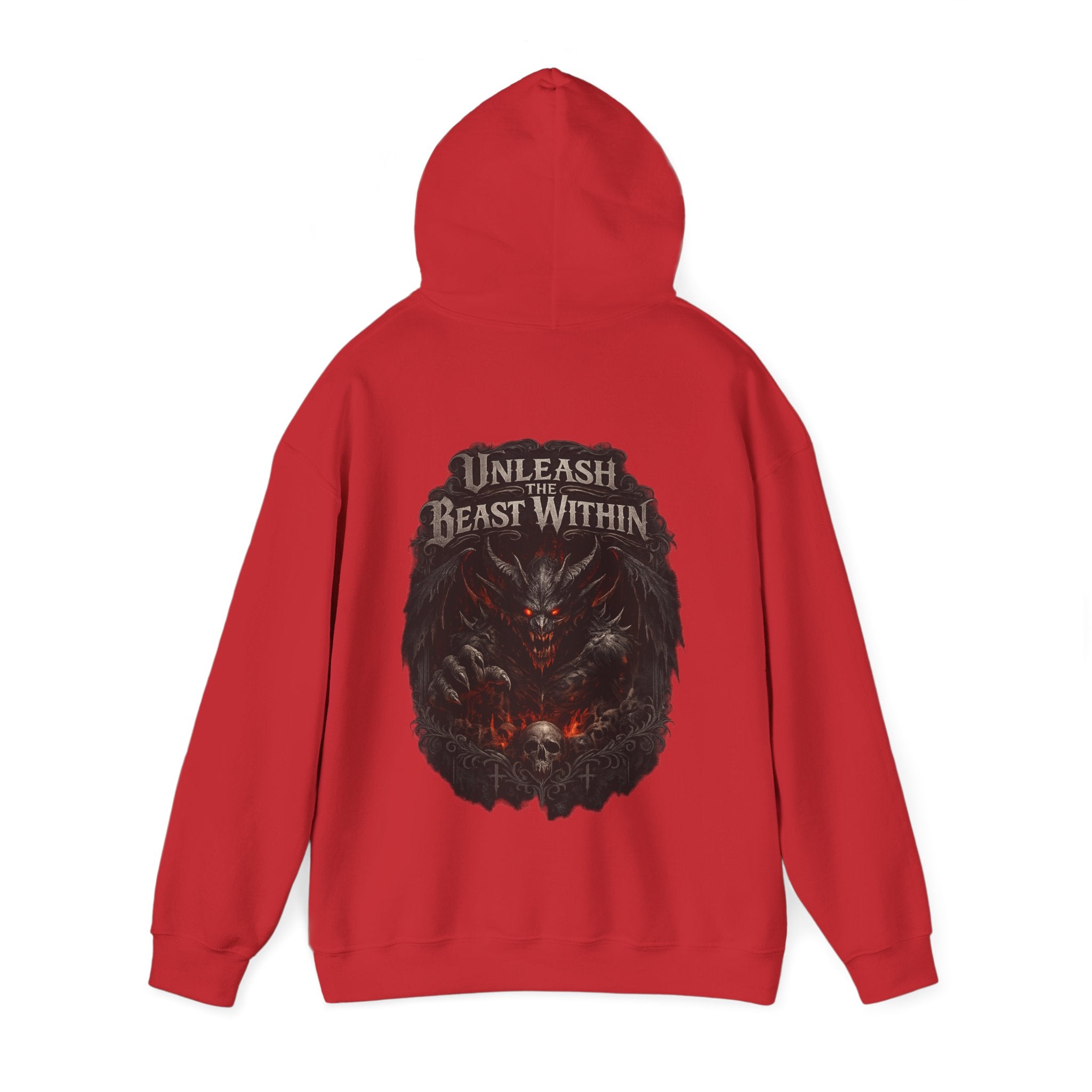 Unleash the Beast Within Hoodie | Demon Graphic Hoodie
