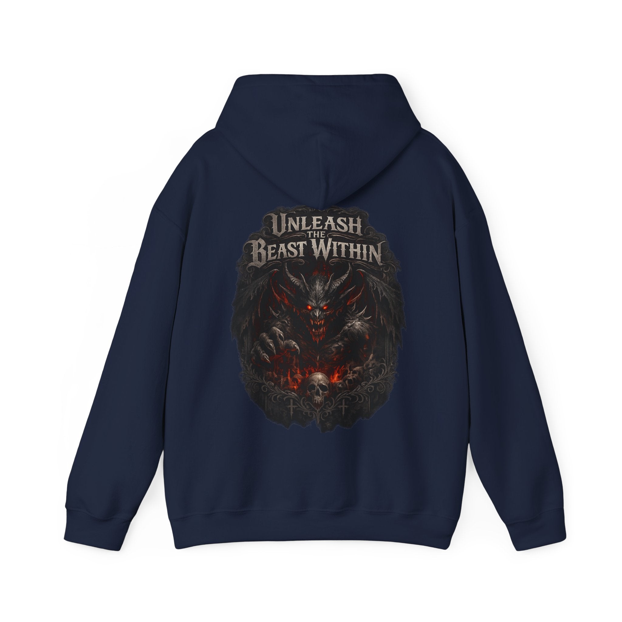 Unleash the Beast Within Hoodie | Demon Graphic Hoodie