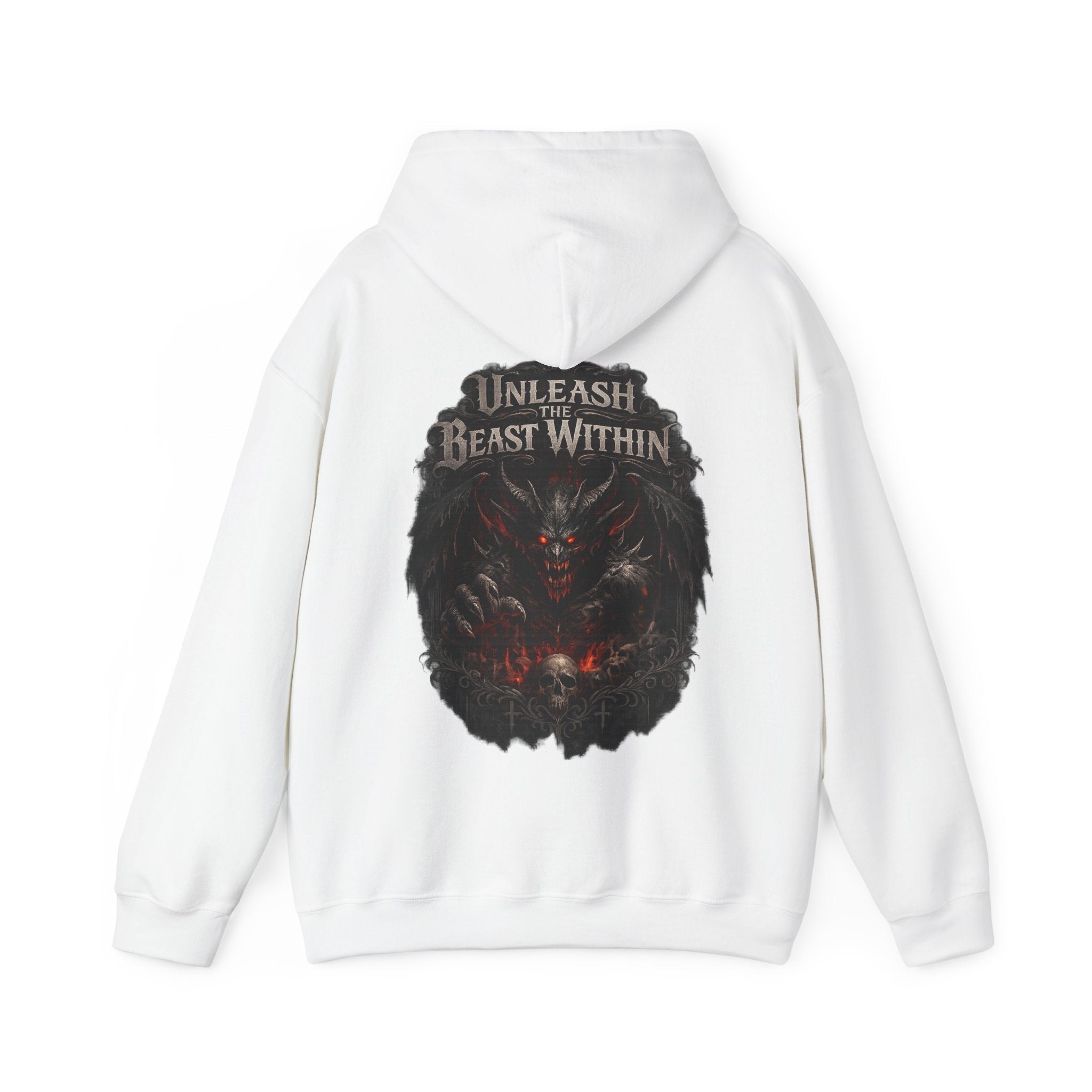Unleash the Beast Within Hoodie | Demon Graphic Hoodie