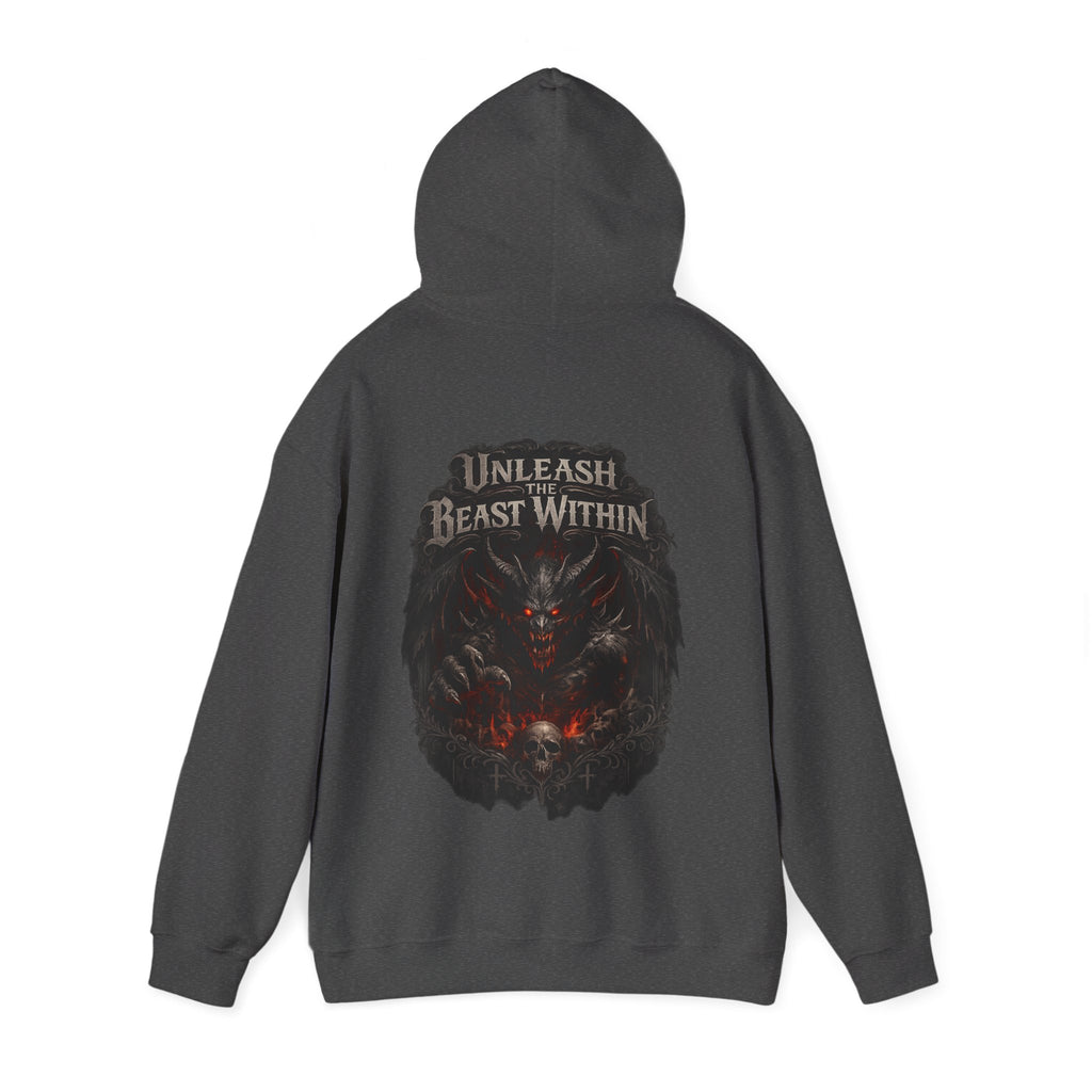 Unleash the Beast Within Hoodie | Demon Graphic Hoodie