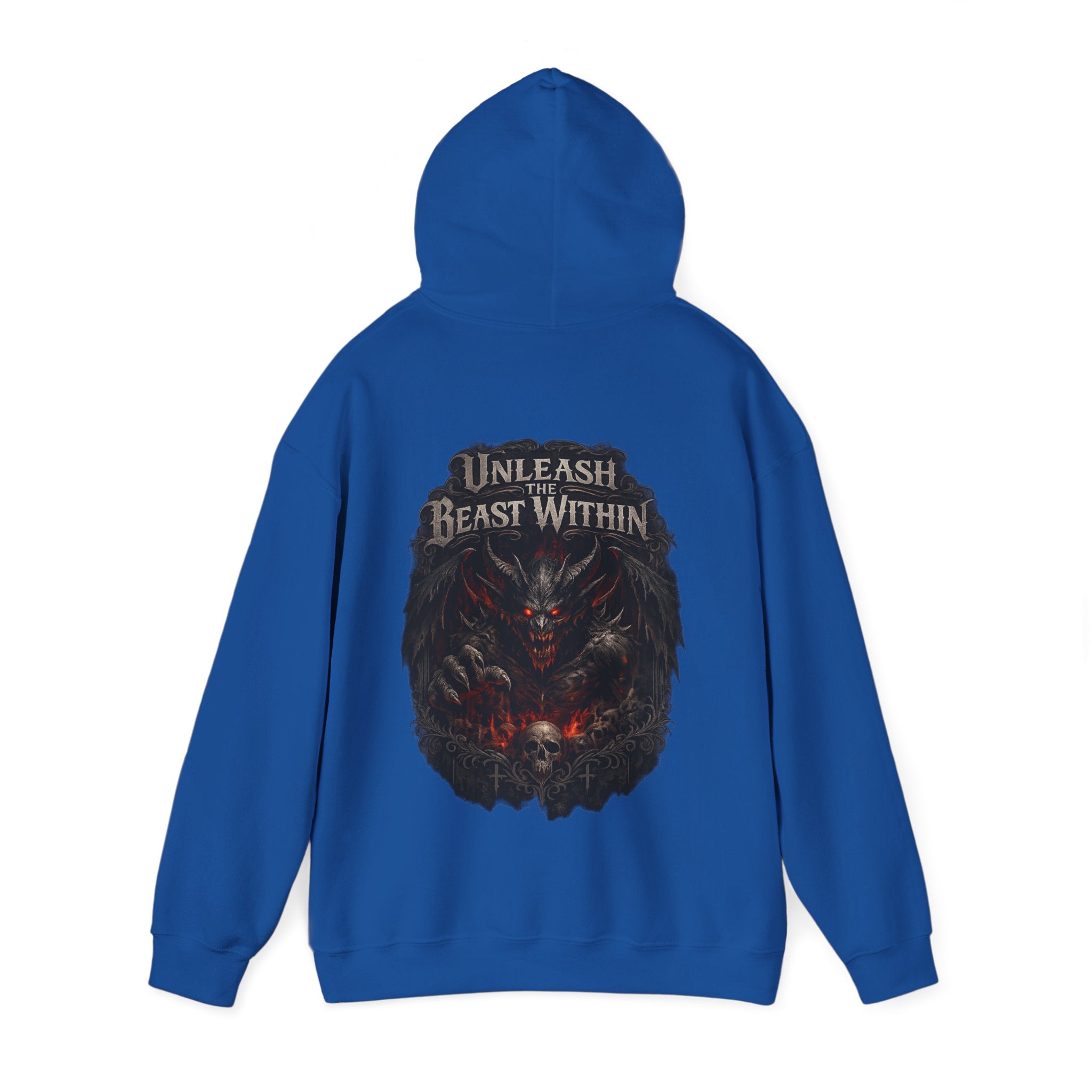 Unleash the Beast Within Hoodie | Demon Graphic Hoodie